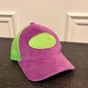 Von Dutch Men's Women's Purple and Green Hat